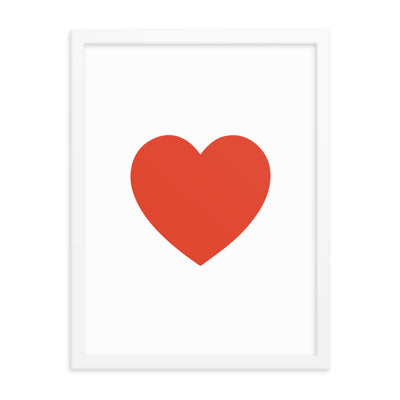 RED HEART Framed