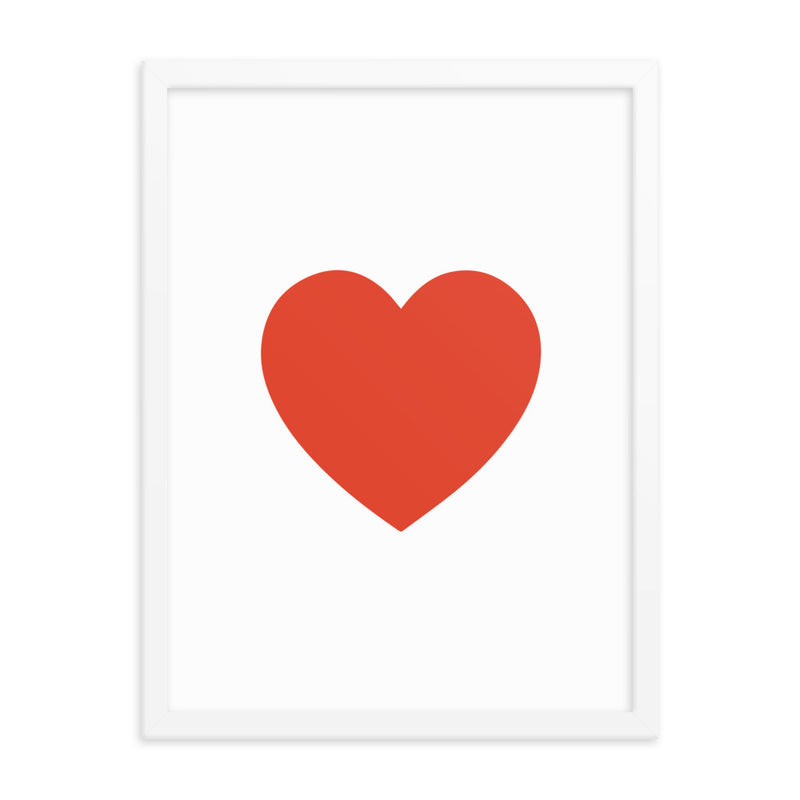 RED HEART Framed