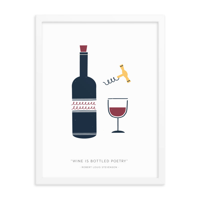 WINE IS Framed