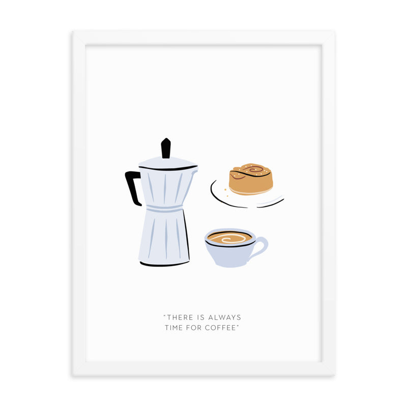 COFFEE TIME Framed