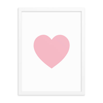 PINK HEART Framed