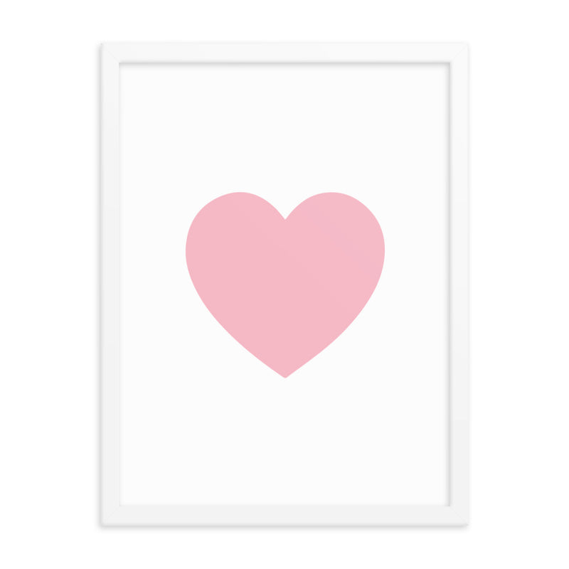 PINK HEART Framed