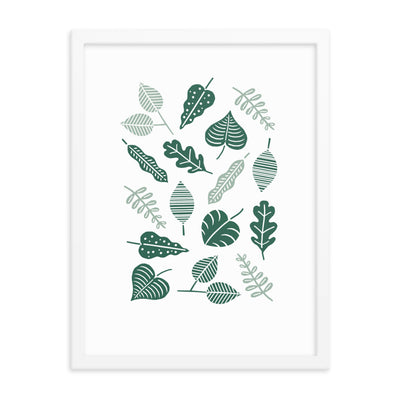 GREEN LEAVES Framed