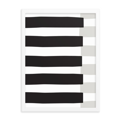 BLACK STRIPE Framed