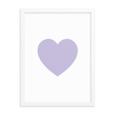 LILAC HEART Framed