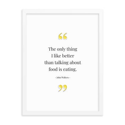 FOOD TALK Framed