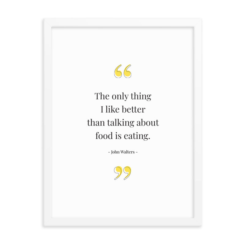 FOOD TALK Framed