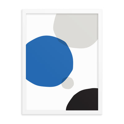 BLUE CIRCLES Framed