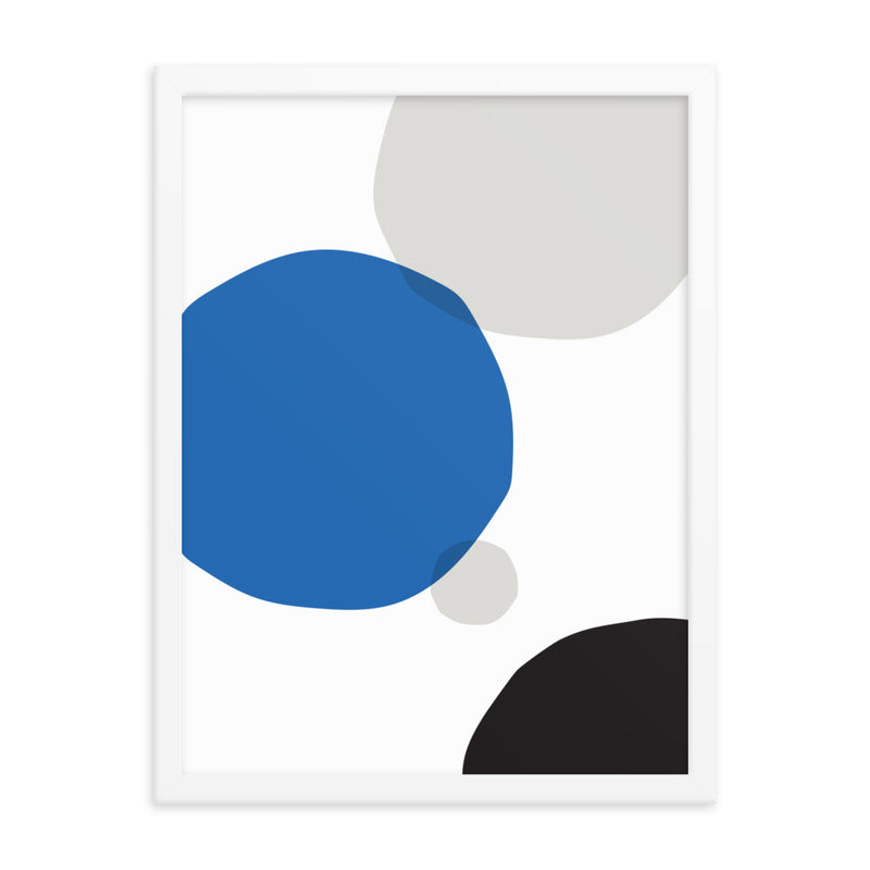 BLUE CIRCLES Framed