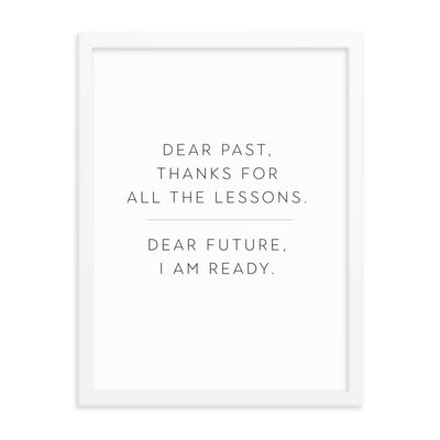 LESSONS Framed