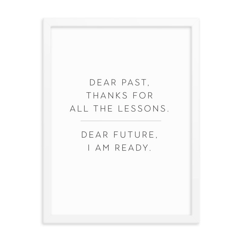 LESSONS Framed