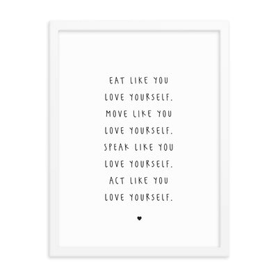 LOVE YOURSELF Framed