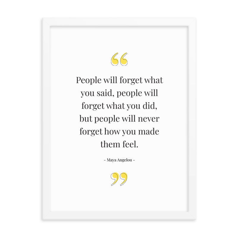 PEOPLE WILL Framed