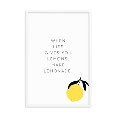 Make Lemonade Framed