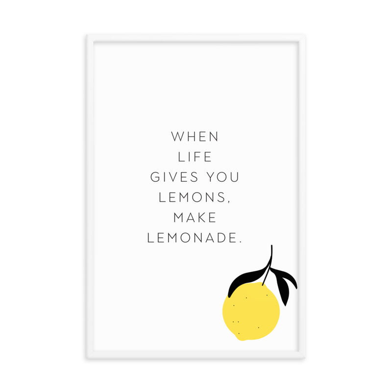 Make Lemonade Framed