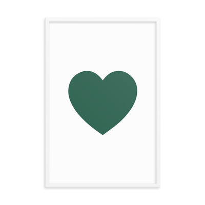 GREEN HEART Framed