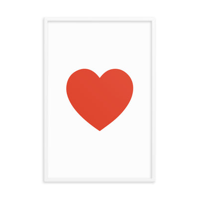 RED HEART Framed