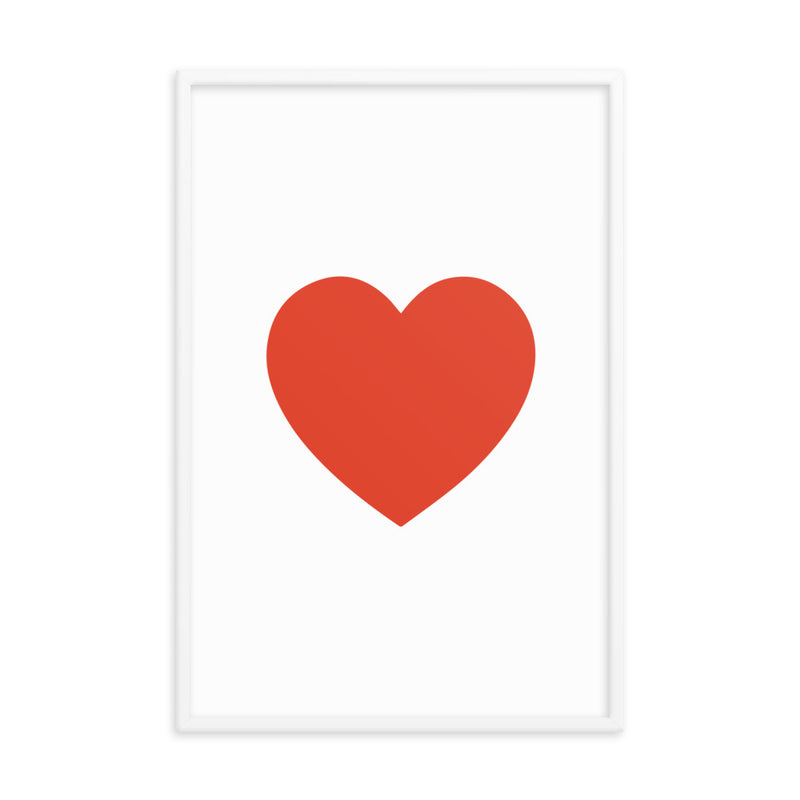 RED HEART Framed
