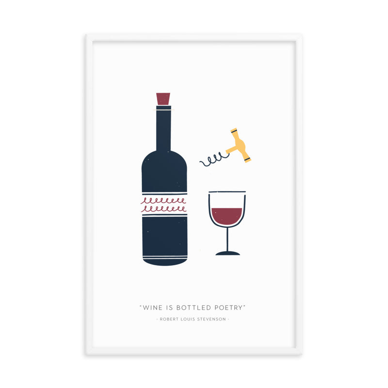 WINE IS Framed