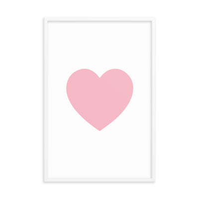 PINK HEART Framed