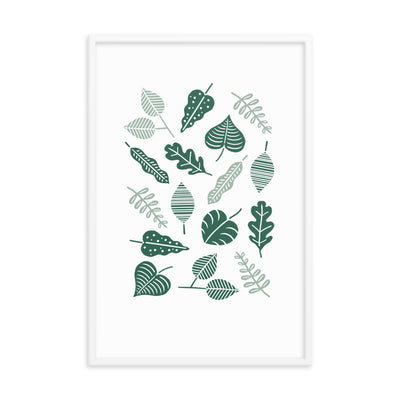 GREEN LEAVES Framed