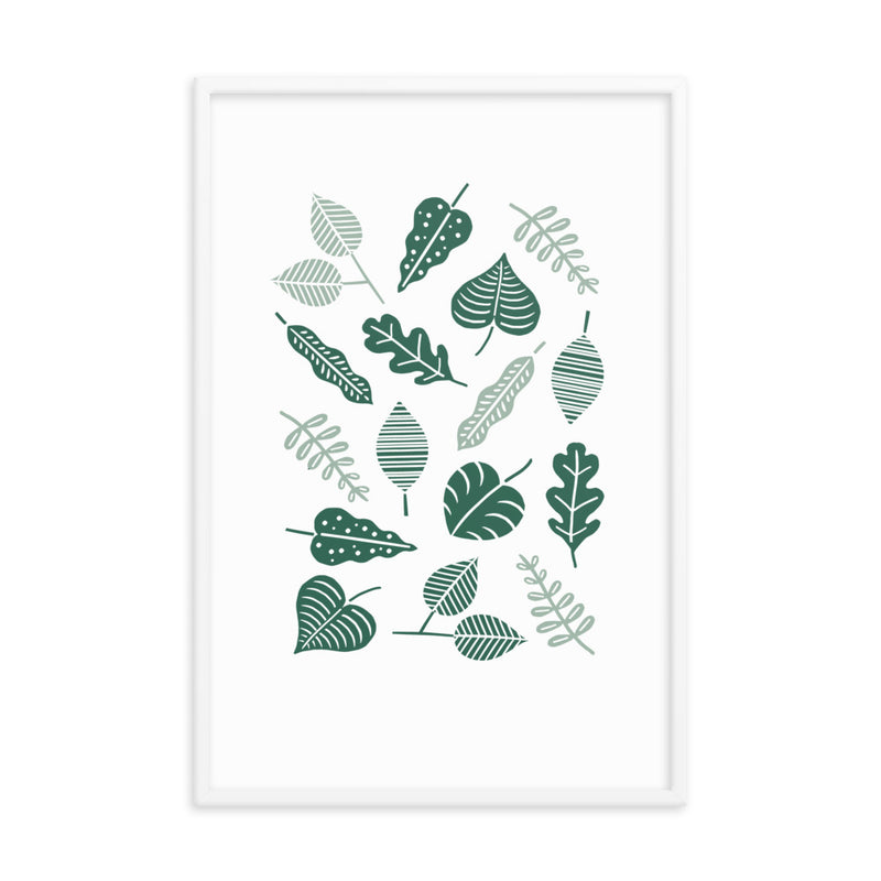 GREEN LEAVES Framed