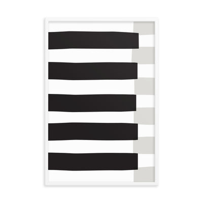 BLACK STRIPE Framed