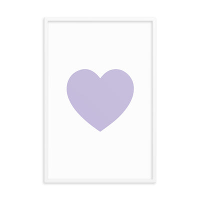 LILAC HEART Framed