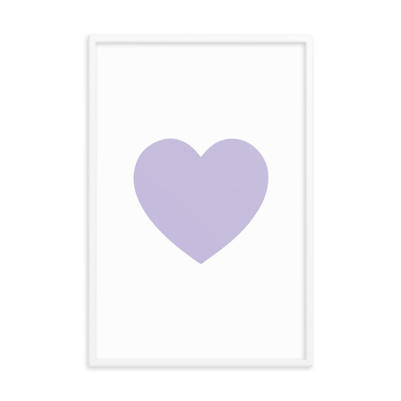 LILAC HEART Framed