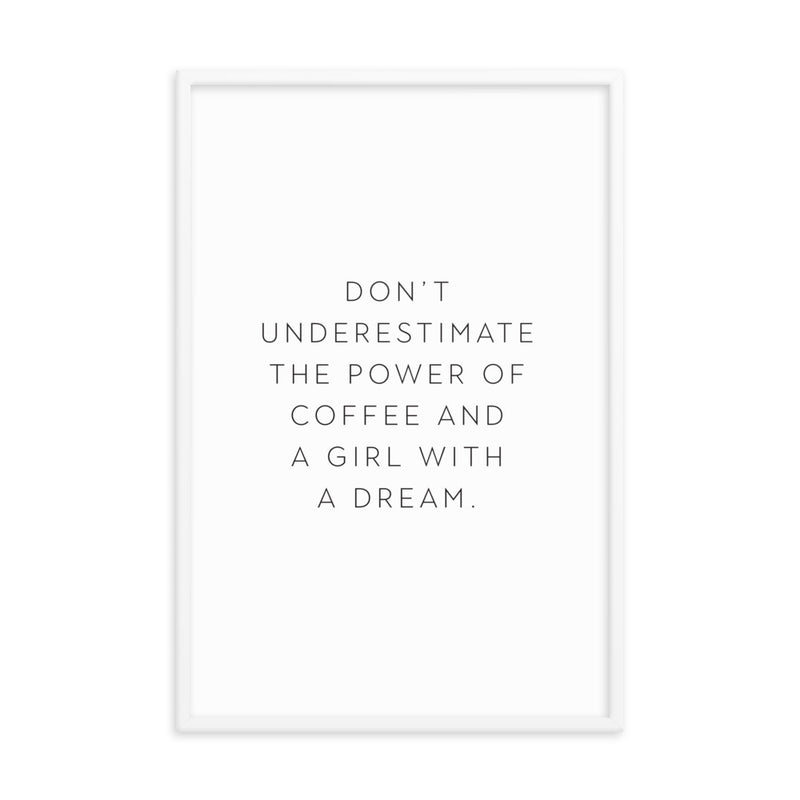 POWER OF COFFEE Framed
