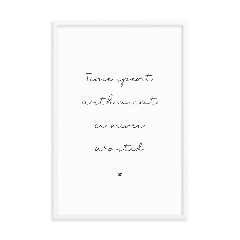 TIME WITH CATS Framed