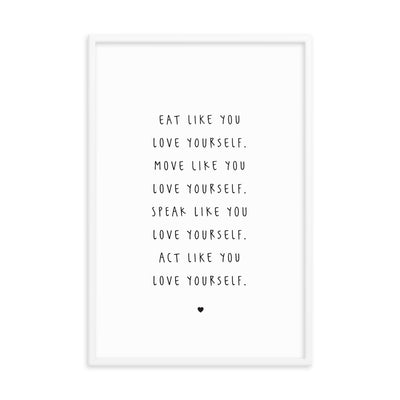 LOVE YOURSELF Framed