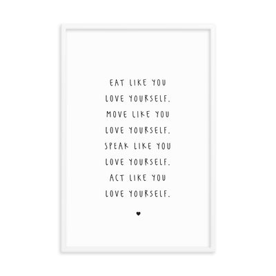 LOVE YOURSELF Framed