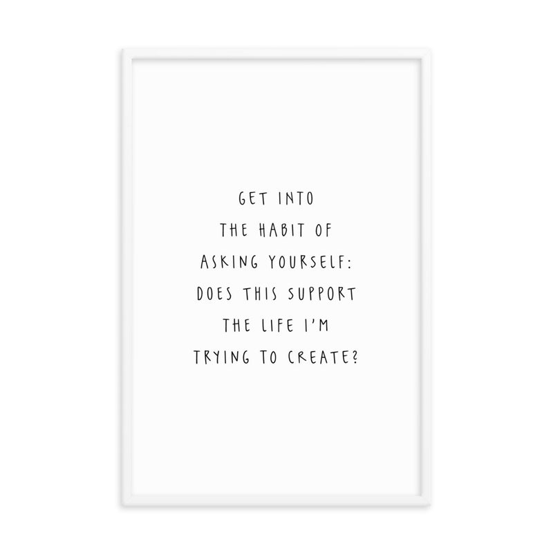 ASK YOURSELF Framed