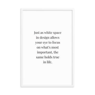 JUST AS Framed