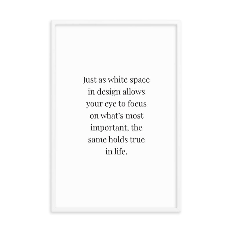 JUST AS Framed