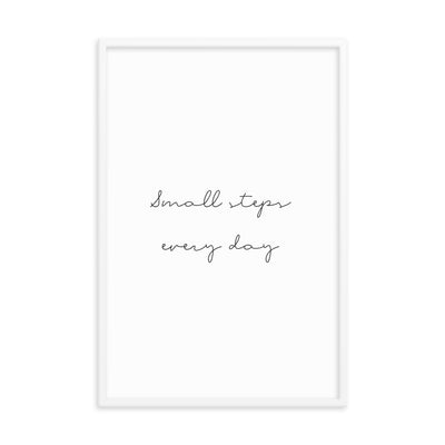 SMALL STEPS Framed