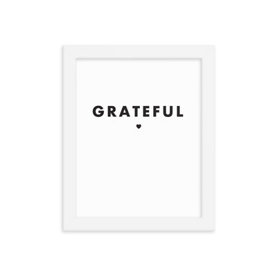 GRATEFUL Framed