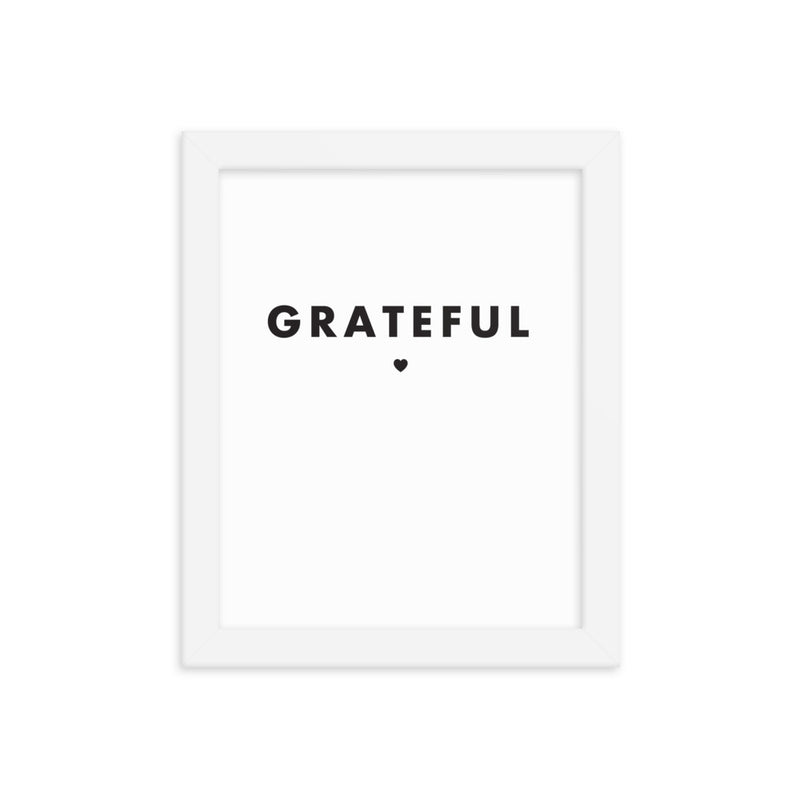 GRATEFUL Framed