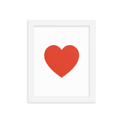 RED HEART Framed