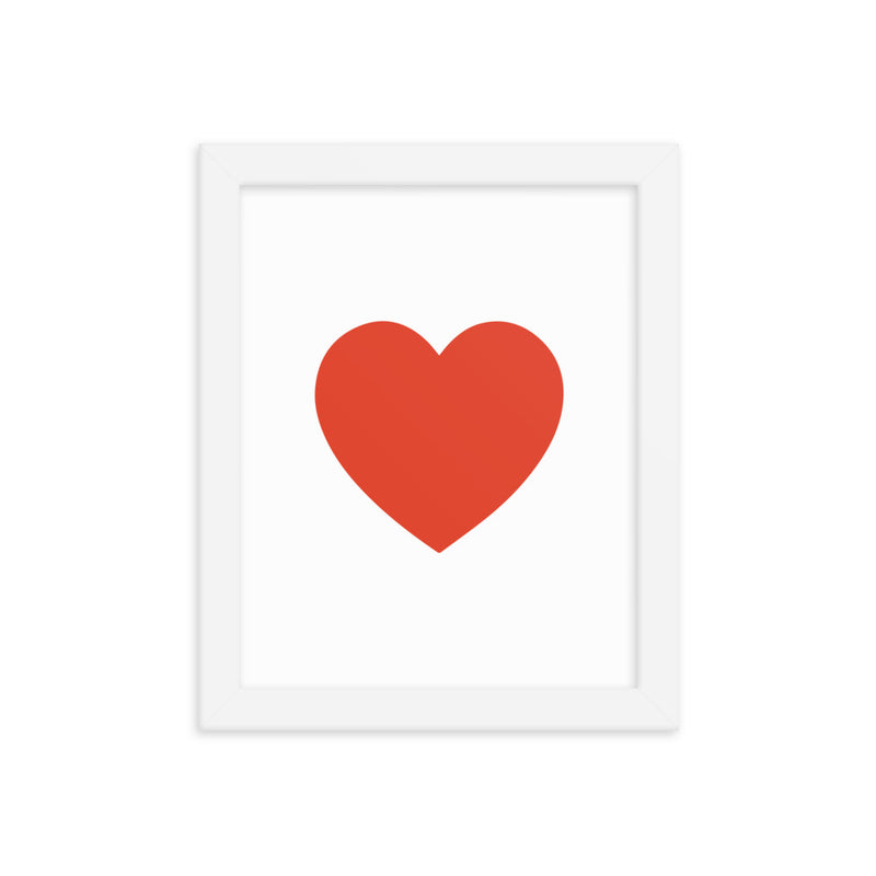 RED HEART Framed
