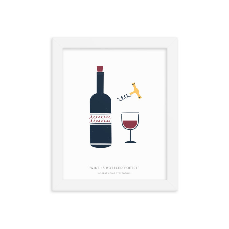 WINE IS Framed