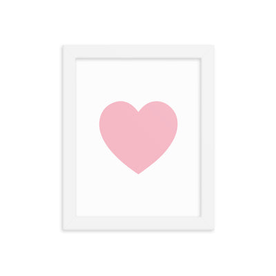 PINK HEART Framed