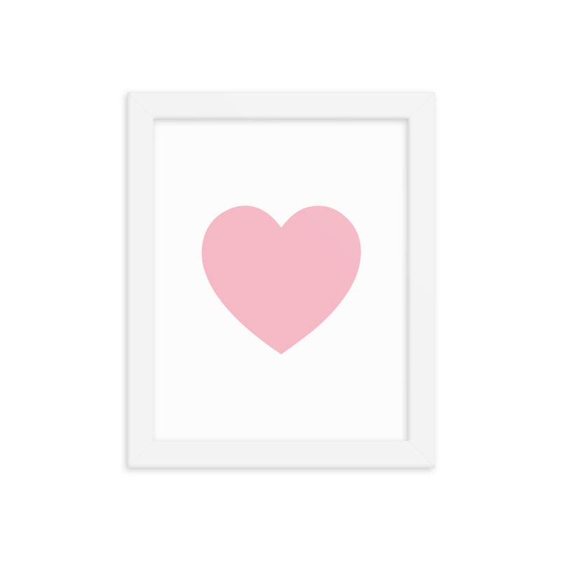 PINK HEART Framed