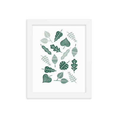 GREEN LEAVES Framed