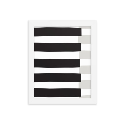 BLACK STRIPE Framed