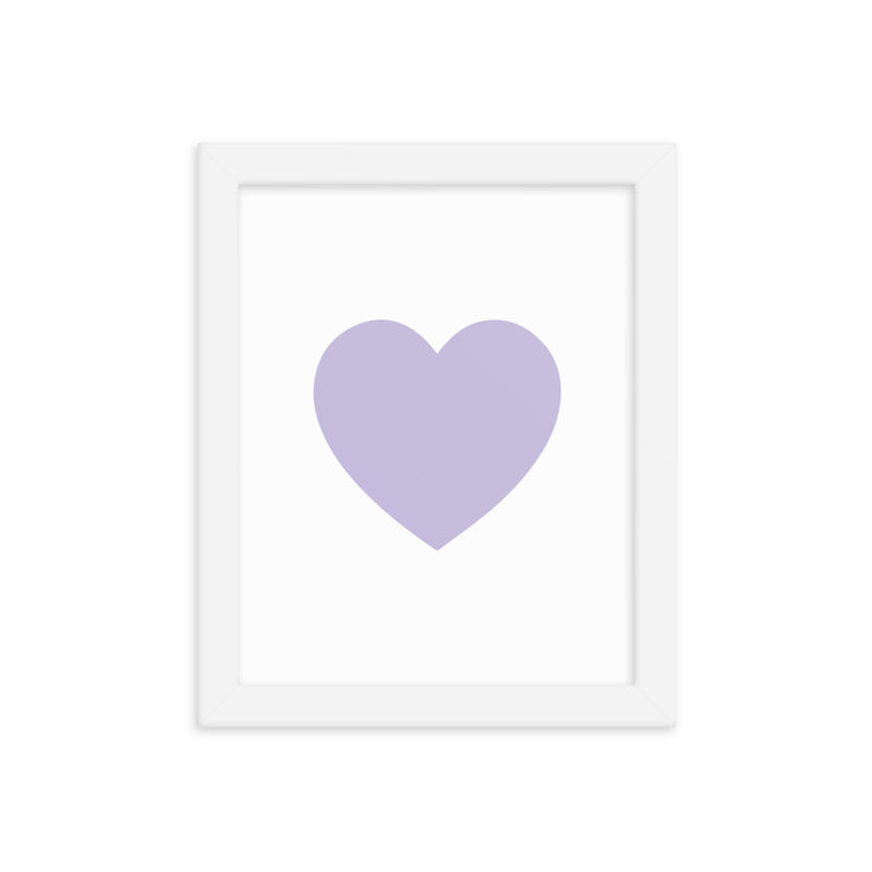 LILAC HEART Framed