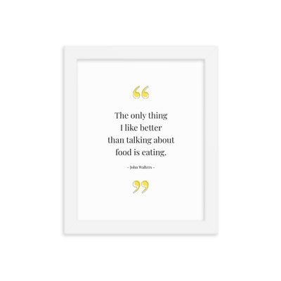 FOOD TALK Framed