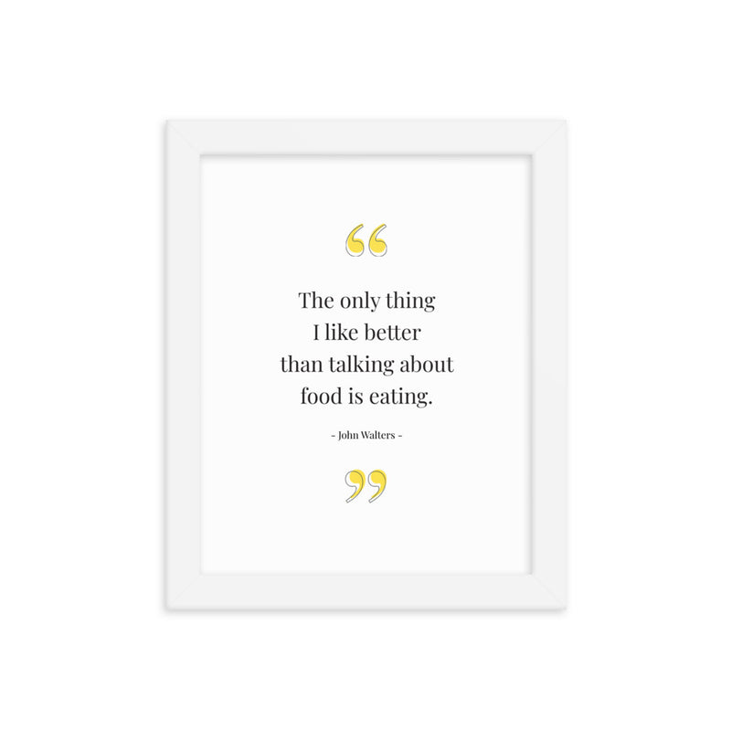 FOOD TALK Framed