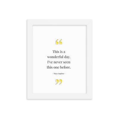 WONDERFUL DAY Framed
